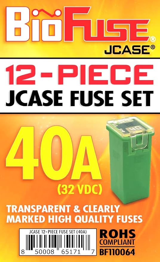 40A JCASE 12-Piece Cartridge Fuse Set. Fits Most: Nissan, and Ford - Image 6