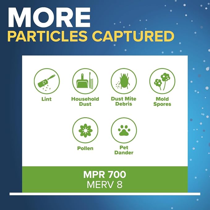 Filtrete 20x23x1 AC Furnace Air Filter, MPR 700, MERV 8, Tough on Pollen - Image 4