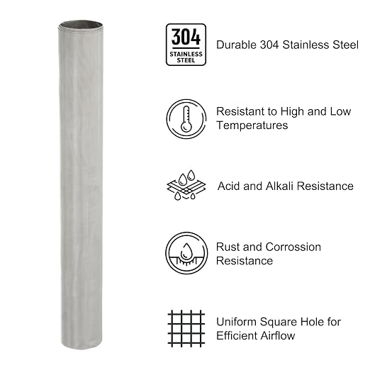 PATIKIL 40" L x 16" W Woven Wire Mesh, 300 Mesh 304 Stainless Steel Air Vent - Image 3