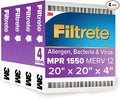 Filtrete 20x20x4 AC Furnace Air Filter, MPR 1550, MERV 12, Fits Honeywell by Filtrete