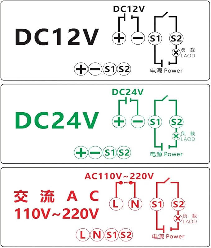 2Pcs Timer Delay Relay Programmable Cycle Timer Switch ON-Off Control LED - Image 6