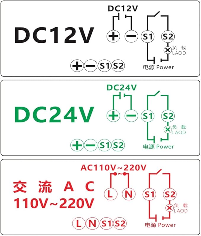2Pcs Timer Delay Relay Programmable Cycle Timer Switch ON-Off Control LED - Image 6