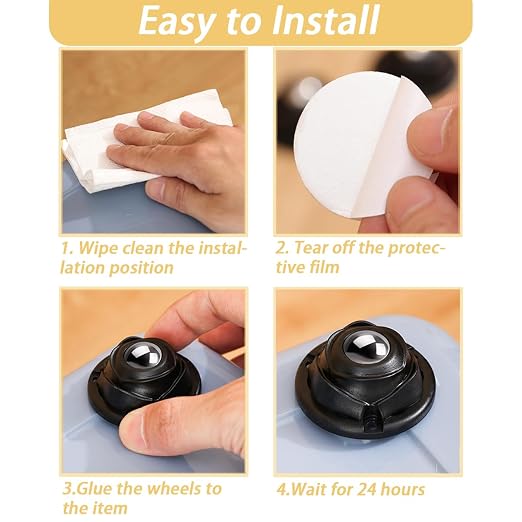 Self Adhesive Caster Wheels 1 Inch - Image 5