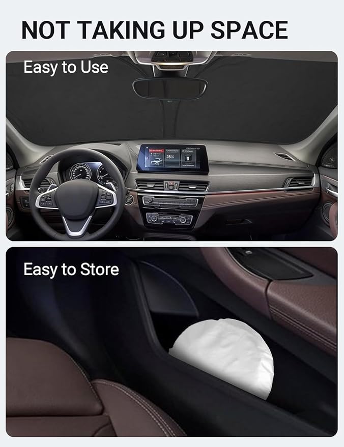 Proadsy 2026 Upgrade Front Windshield Sun Shade Foldable Sunshade Protector - Image 8