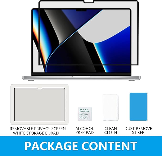 FILMEXT Privacy Screen for Macbook Pro 14 inch, Removable Macbook pro 14.2" - Image 9