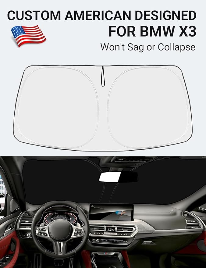 Proadsy 2026 Upgrade Front Windshield Sun Shade Foldable Sunshade Protector - Image 2