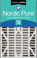 Nordic Pure 16x25x3 Pleated MERV 14 Plus Carbon Air Filter 1 Pack | Actual by NordicPure
