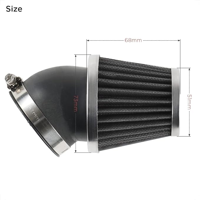 Evermotor Motorcycle Air Filter, 41mm 42mm 43mm Filter - Image 6