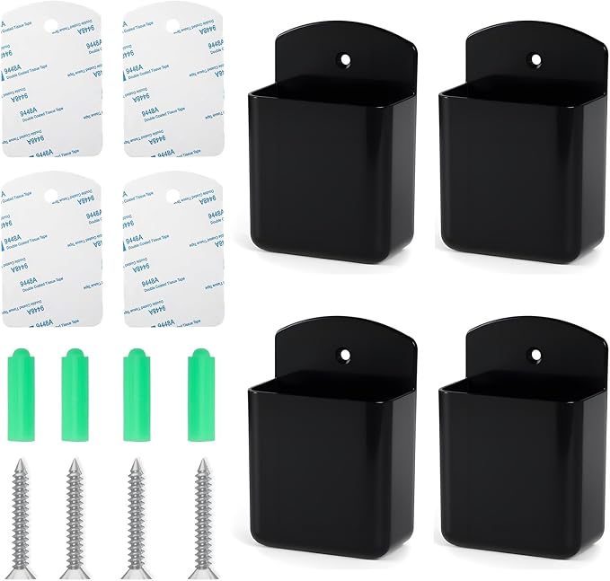 4Pcs Remote Holder Wall Mount, Remote Control Holder by 3DSKY