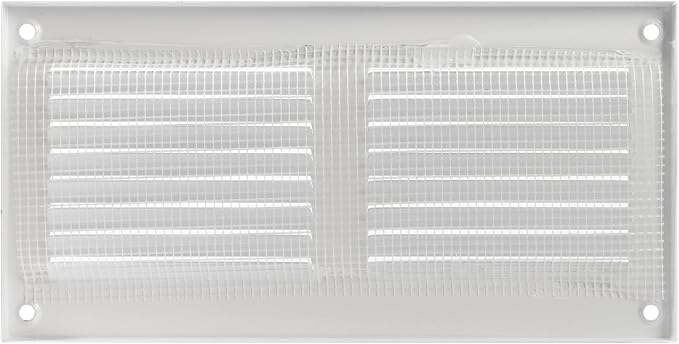 HVAC OV 8" x 4" Inch White Metal Ducting Grille - Image 8