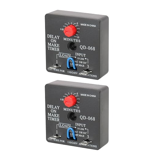BAOMAIN Delay ON Make Timer QD-068 10 Minutes Adjustable 110/240 VAC time delay - Image 2