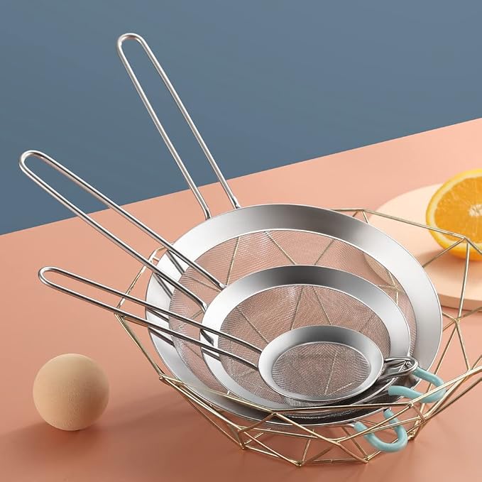 304 Stainless Steel 5.51 inch Fine Mesh Strainers - Image 7