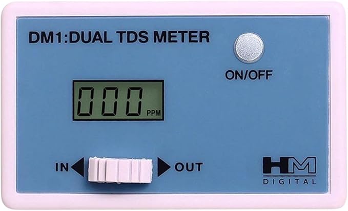 HM Digital DM-1 In-Line Dual TDS Monitor, 0-9990 ppm Range, +/- 2% Readout by LiquaGen