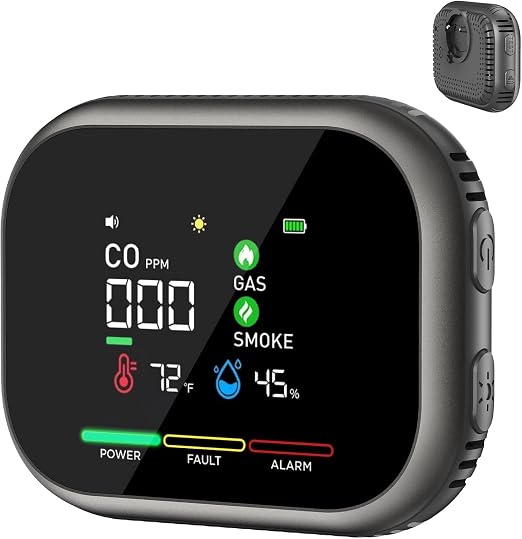6-in-1 Steadfast Haven Air Quality Monitor, Plug-in by Unknown