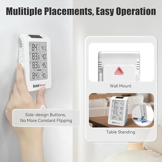 BaldrTherm Indoor Outdoor Thermometer Wireless, Temperature Humidity Monitor - Image 9