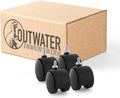2" Wheel Diameter | Black Nylon Swivel Hooded Samson Twin Wheel Caster | 1/4-20 by OutwaterIndustries