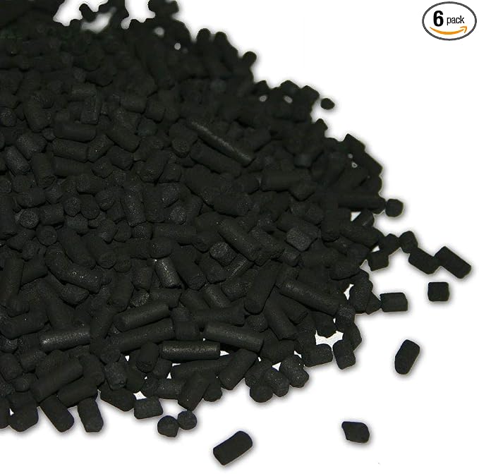 6 lbs Bulk Carbon Charcoal Filter Media Pellets by Aquapapa