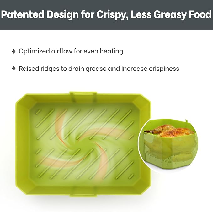 NEWITEE Air Fryer Silicone Liners 5 Qt - Image 4