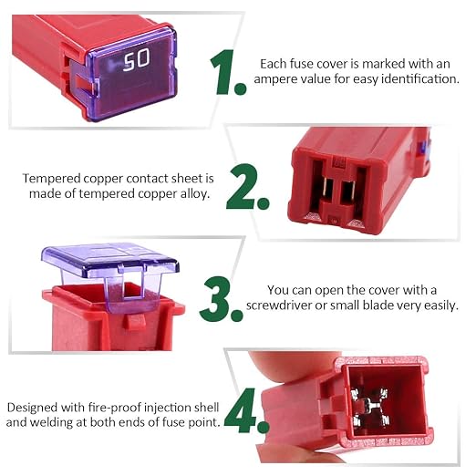 30 pc Automotive Low Profile Box Shaped Fuse Kit - Image 4