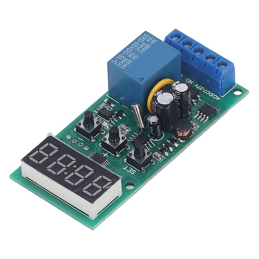 Fafeicy Real Time Timing Relay Module, PCB Time Switch Control Board 7-27V - Image 5