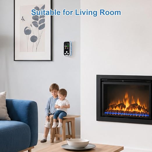 2 Pack Air Quality Detectors Plug in Wall Design, Upgraded 5 in 1 HD Screen - Image 6