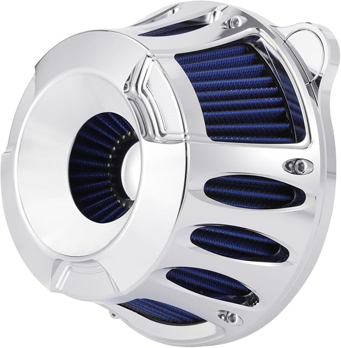 Motorcycle Air Filter Kit CNC Air Cleaner Intake Turbine System Fit - Image 4