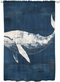Sheer Curtains 72 Inches Long, Summer Whale Semi Sheer Curtains Light Filtering by Unknown