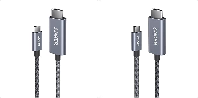 Anker HDMI Cable, 4K@60Hz Ultra-Fast Nylon-Braided USB C to HDMI Cord by Unknown