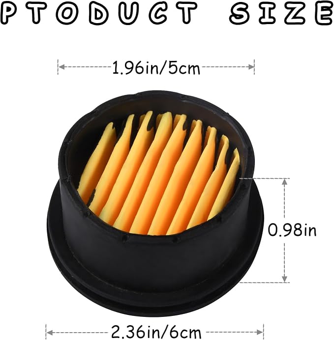 4Pcs Air Compressor Silencer Filter Elements, Air Compressor Intake Filter - Image 2