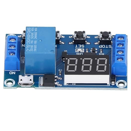 Timer Relay Module with One Way Trigger Cycle and Timing Delay Switch, - Image 6