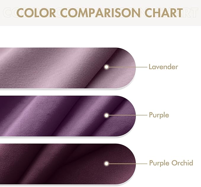 MIULEE Velvet Curtains Lavender Light Purple Elegant Grommet Thermal Insulated Soundproof Room Darkening Curtains/Drapes for Classical Living Room Bedroom Decor 52 x 84 Inch Set of 2