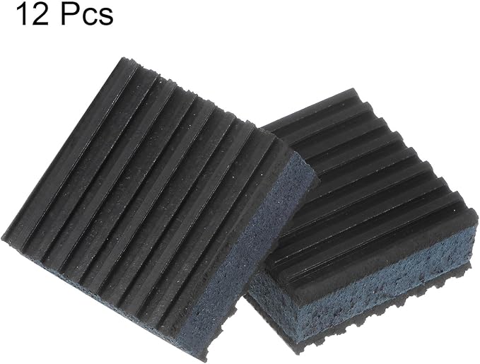 HARFINGTON 12pcs Rubber Anti Vibration Pads 2" x 2" x 7/8" Isolation Vibration - Image 3