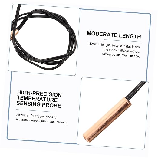 CHILDWEET Air Conditioner Temperature Sensor 10K Thermistor Probe Copper Head - Image 5