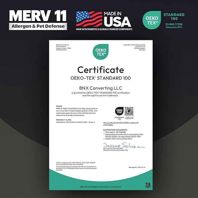 BNX TruFilter 12x12x1 Air Filter MERV 11 - Image 6
