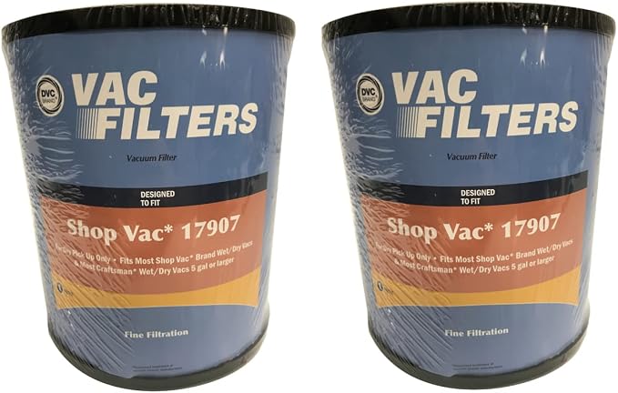 DVC Blue Filter for Shop Vac/for Craftsman Replaces Part Number 17907 by DVC
