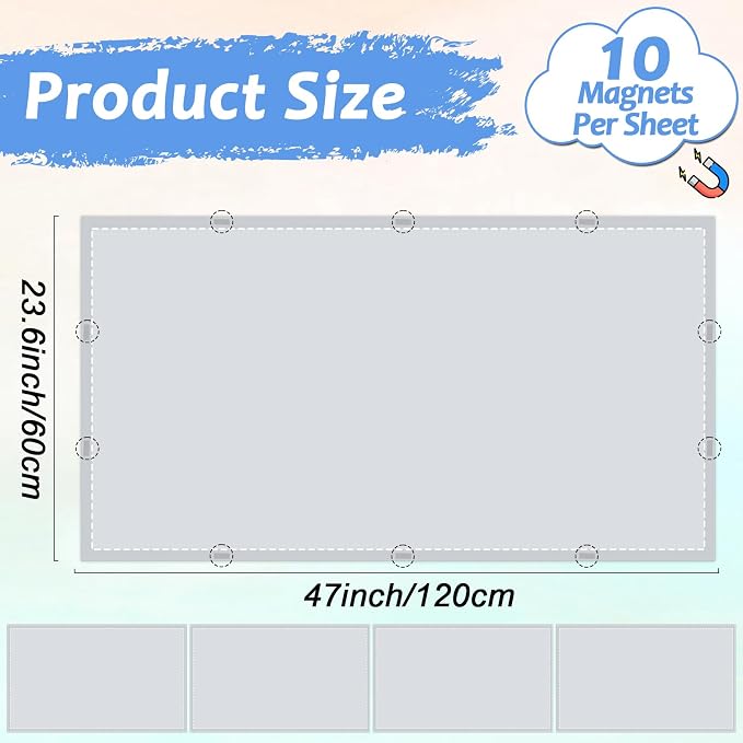 Wiooffen 4 Pcs Fluorescent Light Covers - Image 2