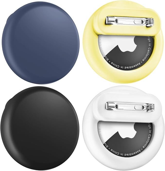 for AirTag Holder 4 Pack for Kids Hidden, Hidden Discreet Toddler Tracker by Wowwat