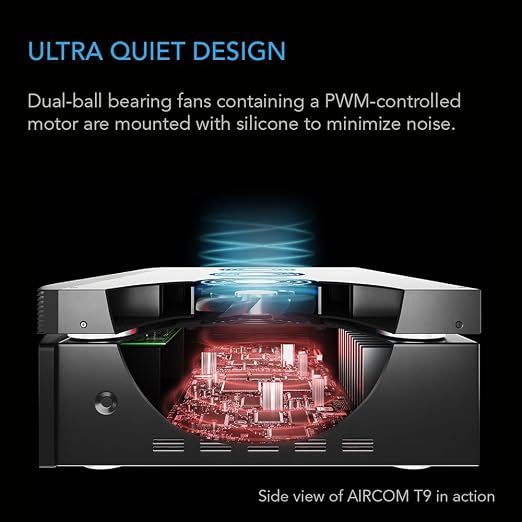 AC Infinity AIRCOM S9, Quiet Cooling Fan System 17" Top-Exhaust - Image 4