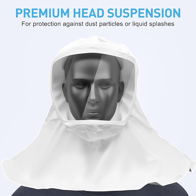 Full Face PAPR Hood with Integrated Head Suspension, Sealed Protective - Image 2