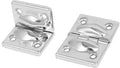 uxcell Toolbox Suitcase Box Metal Hinges Support Silver Tone 44mmx30mm 2pcs by uxcell
