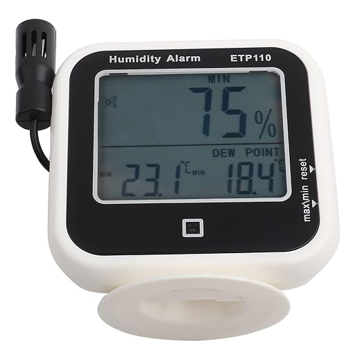 ETP110 Digital Hygrometer, Temperature Humidity Dew Point Meter, Portable - Image 3