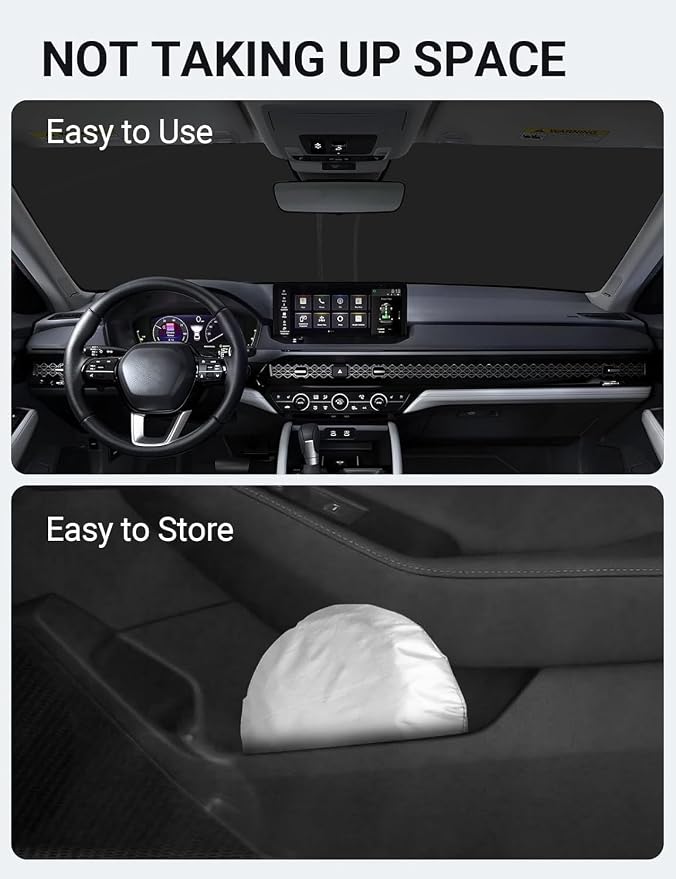 Proadsy Windshield Sun Shade for Honda Accord 2023-2025 2026 4-Layer Foldable - Image 9