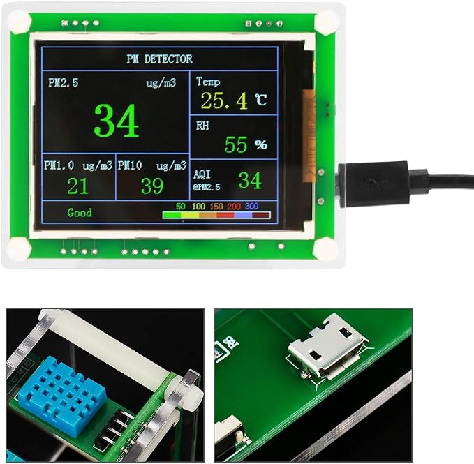 PM 2.5 Air Quality Monitor Indoor Outdoor, Air Quality Sensor Detector - Image 3