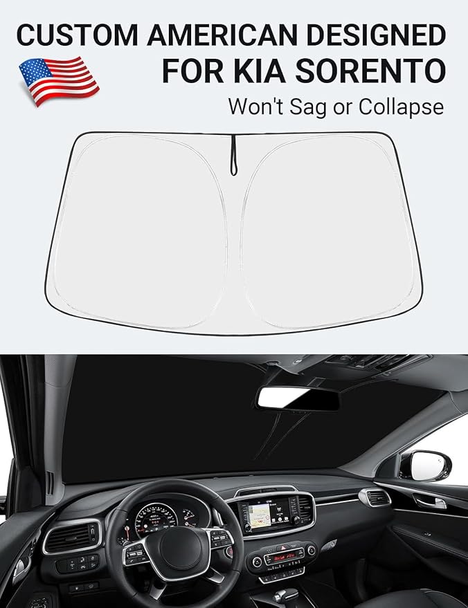 Proadsy 2026 Upgrade Front Windshield Sun Shade Foldable Sunshade Protector Sun - Image 2