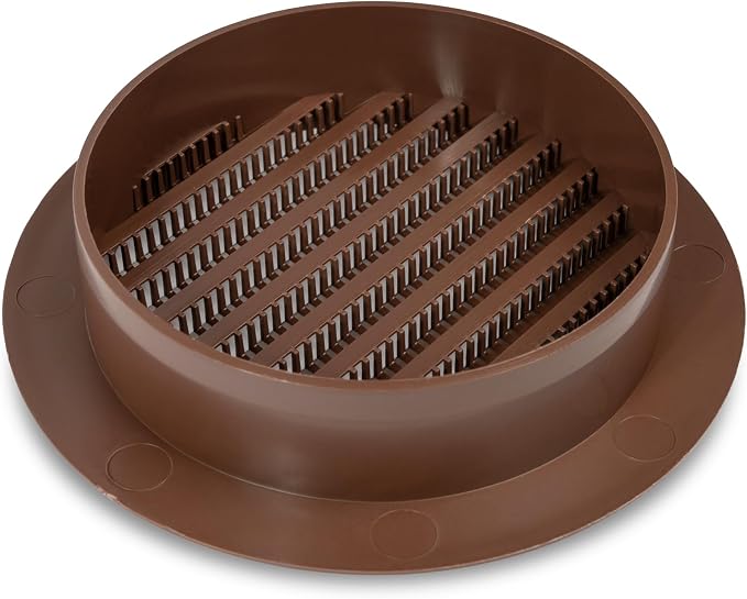 Repa Market 4 Inch Round Brown Vent Cover/Plastic Air Vent Grille - Image 9