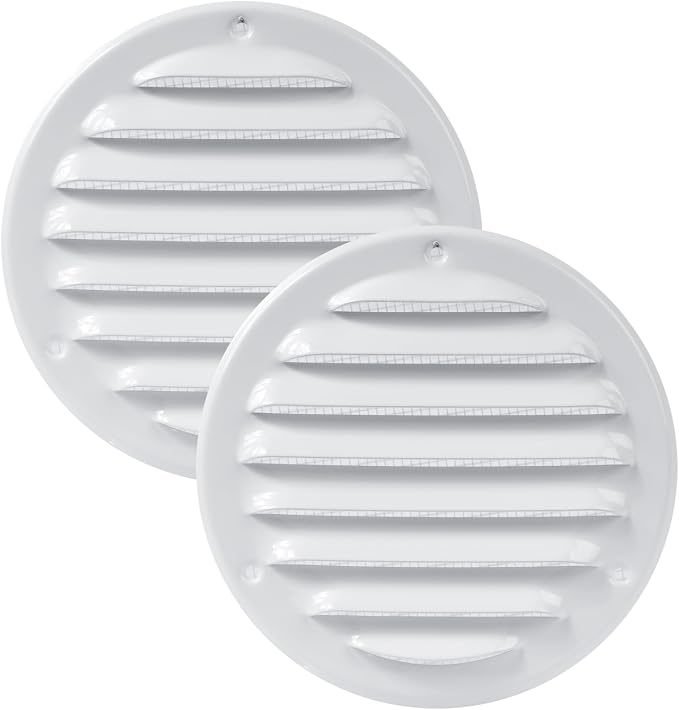 Vent Systems 4" Inch Scratch Resistant White Soffit Vent Cover by VentSystems