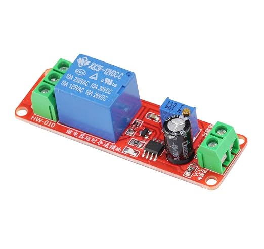 3 PCS NE555 DC 12V 0-10 Seconds Adjustable Delay Timer Relay Switch Module - Image 2
