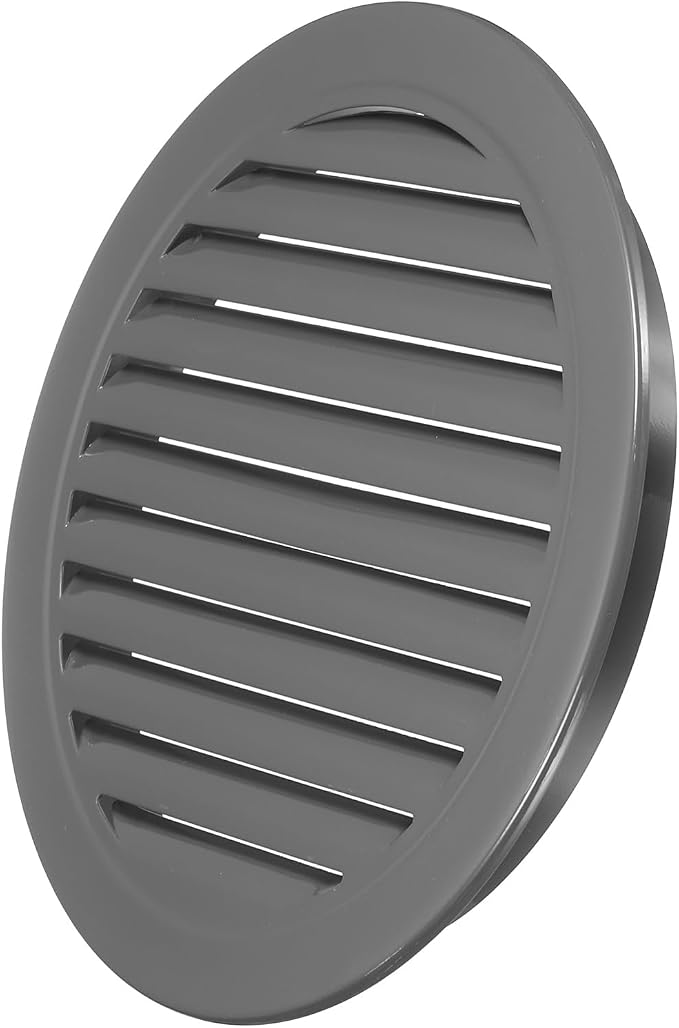 PATIKIL 12" Round Air Vent, Louver Grille Cover Aluminum Alloy Soffit Vent HVAC by PATIKIL
