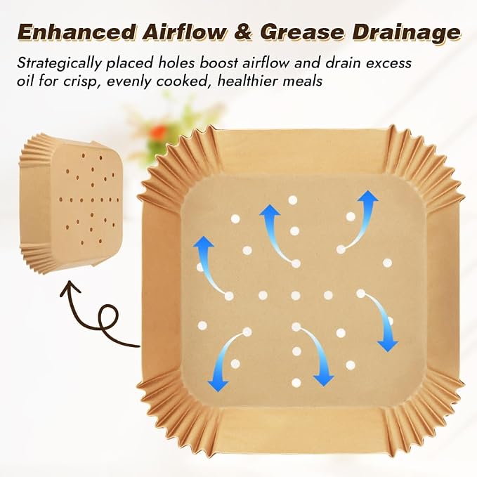 BYKITCHEN Perforated Air Fryer Liners - Image 2