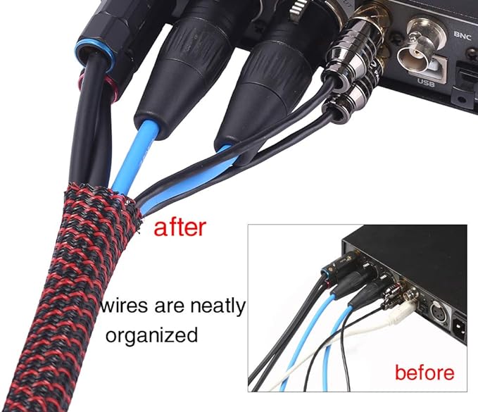 Alex Tech 25ft - 3/4 inch Cord Protector Wire Loom Tubing Cable Sleeve Split - Image 5